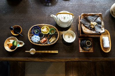 盐渍食品,开胃品,笋,海草,热,杯,早餐,桌子,绿色,日本