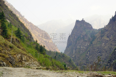 早晨,山,痕迹,安娜普娜环线,塞梅鲁火山,滕格尔火山,bromo-tengger-semeru national park,东爪哇,爪哇,水平画幅