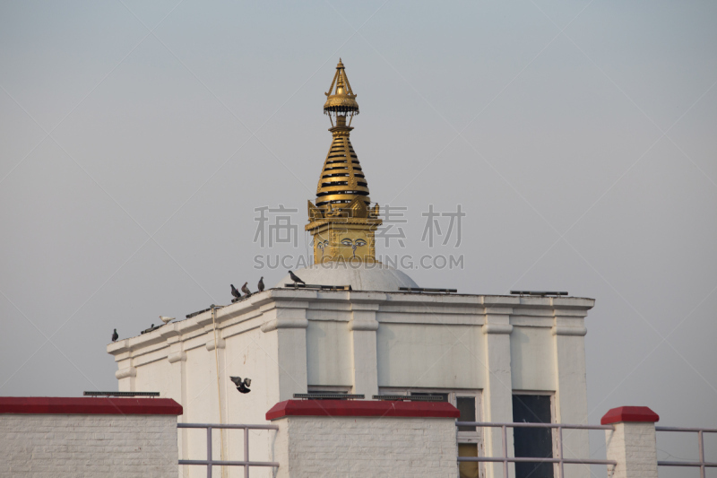 摩耶夫人祠,修道院,灵性,旅游目的地,水平画幅,建筑,雕刻物,佛塔,印度,神殿