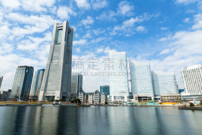 城市,横滨,水,旅游目的地,水平画幅,建筑,无人,城市天际线,日本,建筑外部
