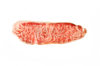 牛肉,肉眼牛排,分离着色,白色,特写,阿伯丁安格斯牛,大理石状肉,水平画幅,生食,牛排