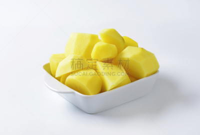 马铃薯,生食,去皮的,餐具,水平画幅,无人,组物体,陶瓷制品,根茎类蔬菜,堆