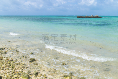 海滩,竹富岛,冲绳县,风景,留白,休闲活动,沙子,平视角,竹富町,纯净
