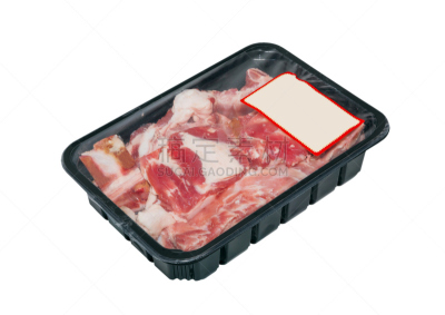 密封的,肉,电路板,保鲜袋,可密封的,白色,牛排,红色,清新,食品