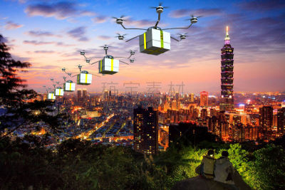 未来,盒子,邮件,一致,迅速,天空,褐色,水平画幅,板条箱,货运