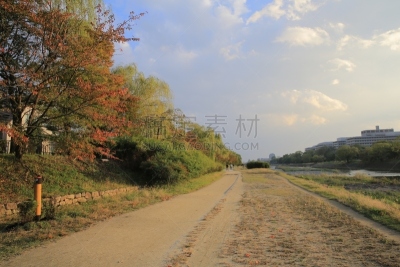 鸭川,京都府,城镇景观,接力赛,日本,水平画幅,建筑,无人,建筑外部,户外