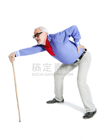 手杖,全身像,老年男人,注视镜头,垂直画幅,衰老过程,关节炎,步行,支撑,活动