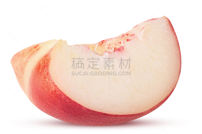 熟的,水果,油桃,切片食物,素食,蔬菜,清新,一个物体,背景分离,食品