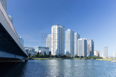 横滨,日本,公寓,摩天大楼,建筑外部,横滨高速铁路,天空,公园,水平画幅,墙