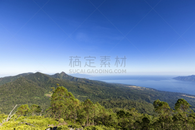 山,徒步旅行,水,水平画幅,东努沙登卡拉,科学,户外,硫磺,高处,热带气候