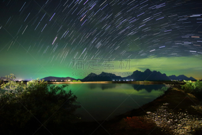 巴蜀,星迹,天空,夜晚,噪声,泰国,自然美,长时间曝光,风景,摄影