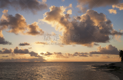 岛,海洋,云景,在上面,拉罗汤加岛,库克群岛,水,天空,休闲活动,曙暮光