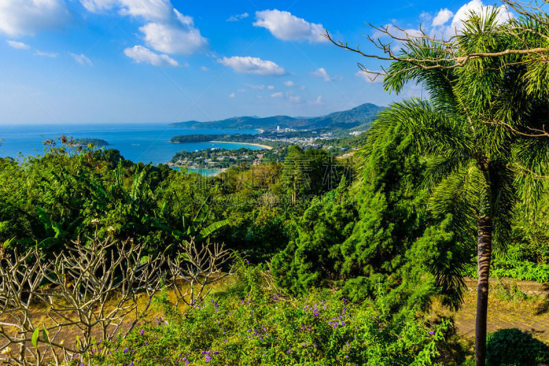 视角,泰国,夏天,天空,卡隆海滩,普吉岛,风景,海洋,地形,蓝色