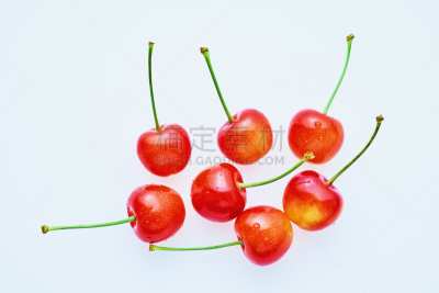 樱桃,留白,水平画幅,素食,无人,生食,夏天,篮子,特写,甜点心