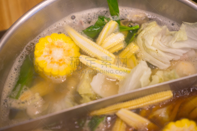 蔬菜,寿喜烧,涮涮锅,波特派,传统,热,清新,莴苣,食品,泰国