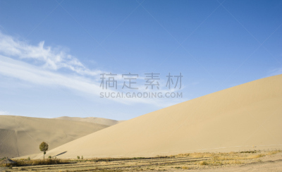 敦煌,沙漠,风景,甘肃省,天空,水平画幅,地形,山,沙子,无人