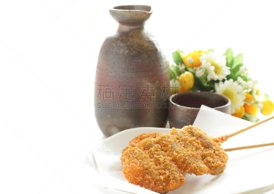 炸制食物,日本食品,蔬菜,面包,碎屑,留白,水平画幅,无人,日本,白色背景
