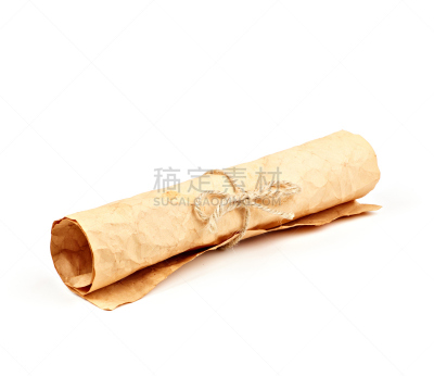纸,过时的,空的,一个物体,背景分离,中间部分,卷,复古风格,古董,古典式