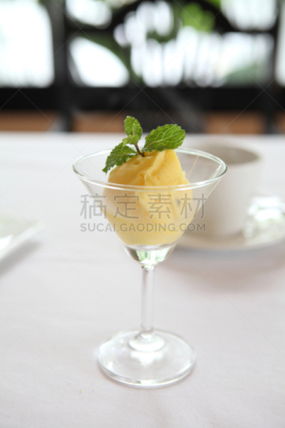冰淇淋,果汁冰糕,芒果,自然,垂直画幅,水果,雪,无人,夏天,冰
