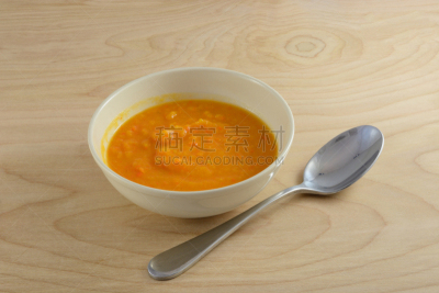 胡桃菜瓜汤,配菜,白脱奶特瓜,山药,厚的,胡萝卜,桌子,水平画幅,橙色,素食