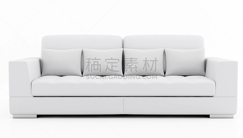 沙发,高雅,灰色,座位,水平画幅,无人,白色背景,背景分离,家具,软垫