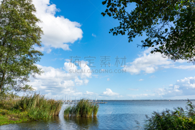 水边,水,天空,水平画幅,码头,云,秋天,无人,下萨克森,户外