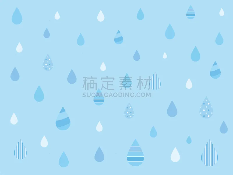 背景 雨 可爱的 环境 天气 植物 夏天 绘画插图 日本 礼物标签图片素材下载 稿定素材