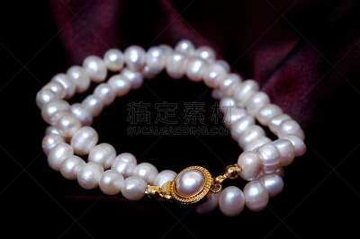 珍珠,个人随身用品,项链,宝石,颈,水平画幅,时尚,珠宝,黑色,白色