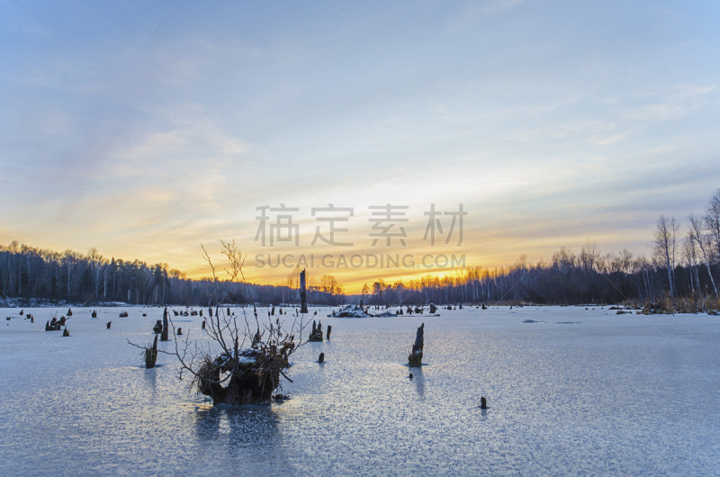 湖,冻结的,水,天空,美,公园,水平画幅,斯维尔德洛夫斯克州,雪,无人