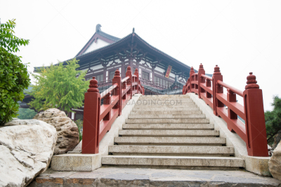 温泉,唐朝,西安,陕西省,台阶,水平画幅,古老的,古典式,户外,石材