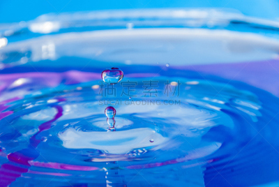 水,水滴,大特写,特写,蓝色,彩色图片,科学实验,纯净,实验室