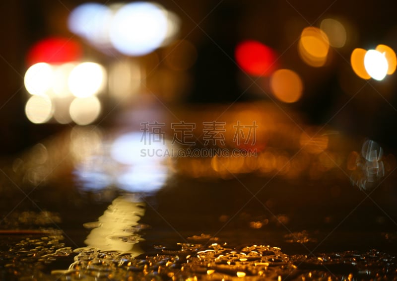 夜晚,雨,城市,水平画幅,交通,奥德赛,夜生活,街道,窗户,图像特效