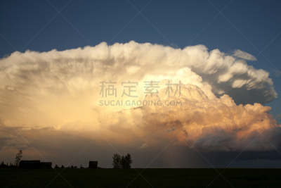 草原,乌云,弧状云,自然,水平画幅,无人,夏天,户外,雷雨,天气