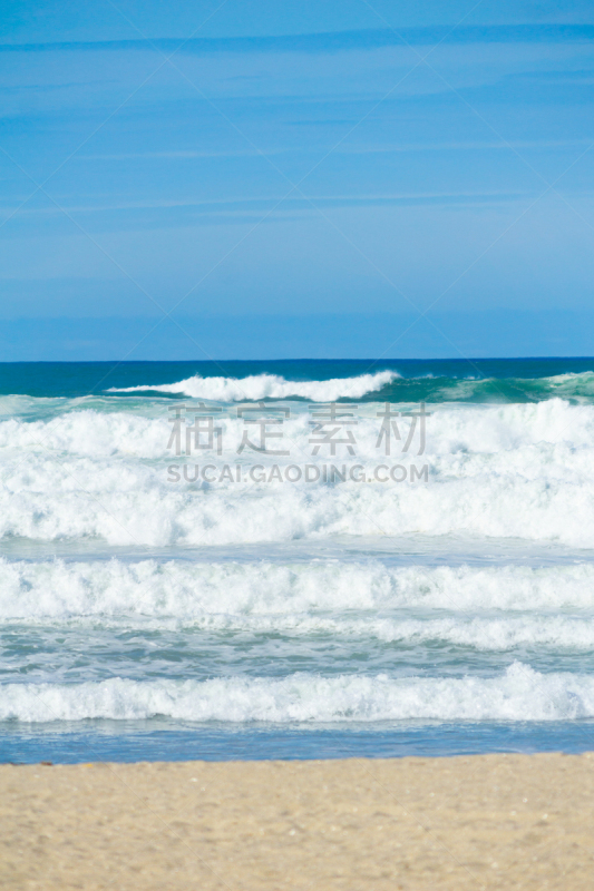 芒格努伊山,海洋,风险,层次,海浪,波浪,丰盛湾,背景,夏天,户外