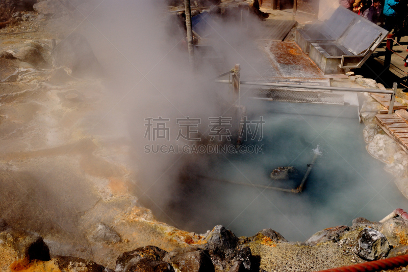 日本,蒸汽,大涌谷,箱根湿地植物园,箱根园,富士箱根伊豆国立公园,里山,水平画幅,火山地形,东亚