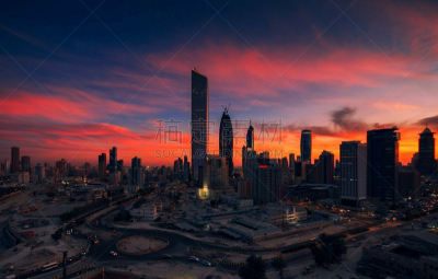 科威特市,宏伟,商务,城市生活,黄昏,波斯湾,现代,著名景点,商业金融和工业,户外