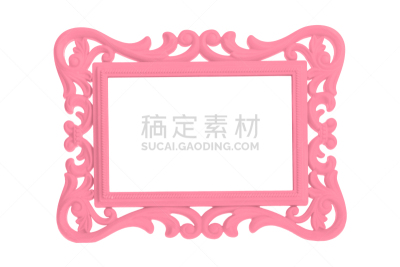 塑胶,现代,古董,色彩鲜艳,白色背景,分离着色,相框,红色,空的,空白的