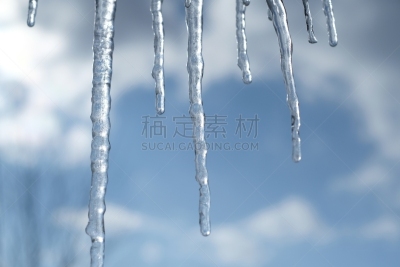 冰柱,冰块,水平画幅,雪,无人,日本,户外,苗床罩,自然纹理,雪山