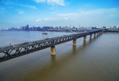 河流,桥,长江,湖北省,铁路桥,水,天空,水平画幅,无人,当地著名景点