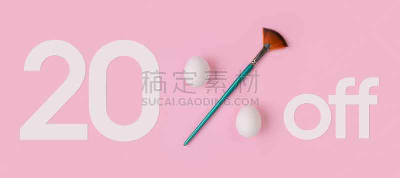 数字20,百分比号,粉饼,复活节,粉底,现代,面粉,鸡蛋,白色