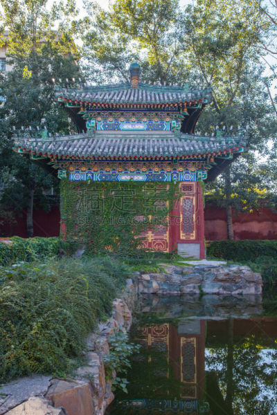 故宫,远古的,建筑,北京,桨叉架船,中式庭院,日落时分,庭院,古代,亭台楼阁