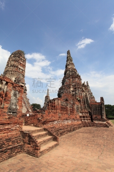 大城,泰国,帕西桑波特寺院,垂直画幅,地名,建筑,无人,宫殿,暹罗猫,佛教