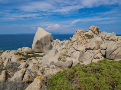 岩层,撒丁岛,泰斯塔角,水,天空,在之后,当地著名景点,旅行者,夏天,海岸地形