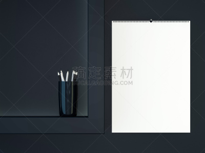 阴影,模板,空白的,日历,柔和,三维图形,羽绒被,开着的,古董,边框