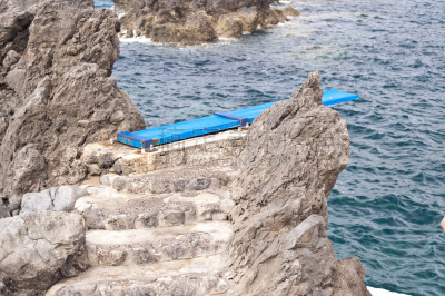 马德拉,悬崖跳水,跳崖,小型贵宾犬,高个子,旅途,烤肉架,海浪,大西洋,船