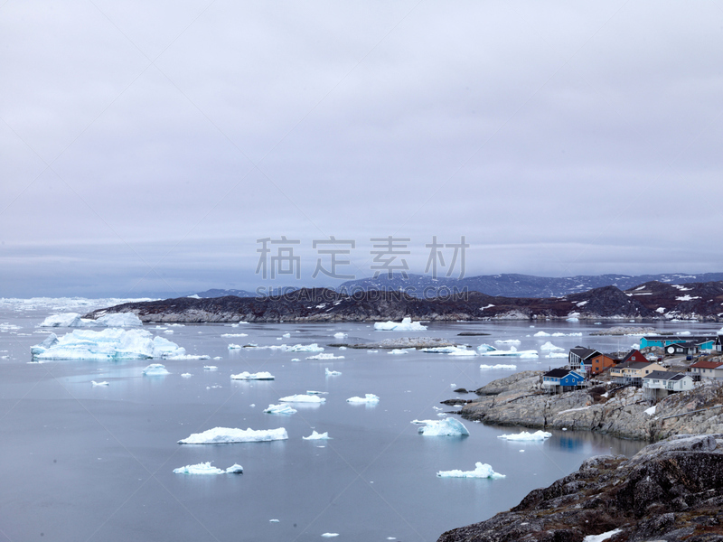 北冰洋,冰山,北极,格陵兰,天空,风,气候,雪,北美,戏剧性的景观