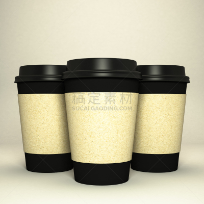 咖啡杯,褐色,无人,纸板,一次性杯子,塑胶,饮料,袖子,特写,背面视角