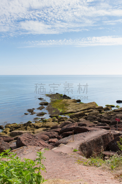 海滩,岩石,风景,德文郡,垂直画幅,水,天空,度假胜地,沙子,海港