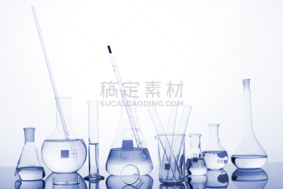 试管,蓝色背景,白色,水,留白,装管,科学实验,实验室,试剂,工业