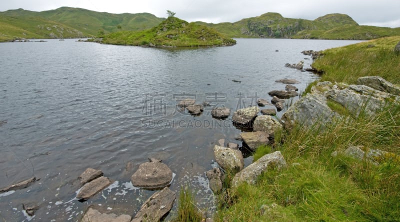 英格兰湖区,盎格鲁湖,佩特戴尔梗,坎布里亚,水,水平画幅,山,无人,英格兰,户外